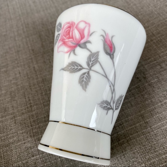 Vintage Cottagecore Pink Rose Zephyr - Deville Cup - Picture 5 of 9